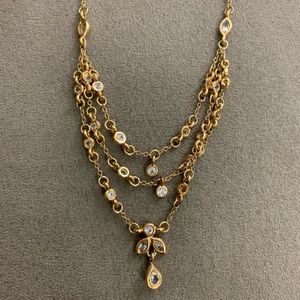 90s vintage rhinestone necklace